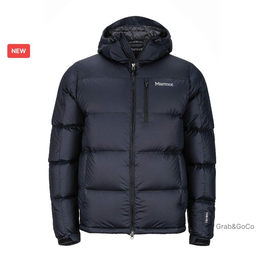 Men's Down Hoody Jacket 700 Fill Water-Resistant Lightweight Puffer Coat